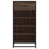 Shoe Rack Brown Oak 48x38x97.5 cm Engineered Wood 849213