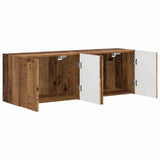 TV Wall Cabinet Wall-mounted 2 pcs Old Wood 59.5 x 31 x 40 cm 892346