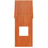 Kids' Bed Roof Wax Brown 55x99x139.5 cm Solid Wood Pine 846893