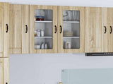 Wall Glass Cabinet LUCCA Sonoma Oak 40 x 31 x 80 cm 884989