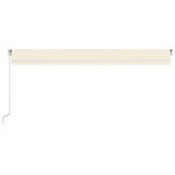Manual Retractable Awning with LED 600x300 cm Cream 3068962