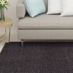 ZNTS Rug Natural Sisal 66x350 cm Black 136321