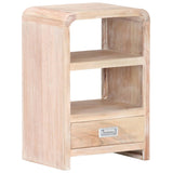 ZNTS Bedside Table 40x30x60 cm Solid Acacia Wood 289632