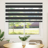 Zebra Blind Black 150x150 cm Fabric Width 145.9 cm Polyester 4014245