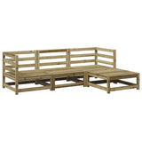 4 Piece Garden Sofa Set Impregnated Wood Pine 3299380