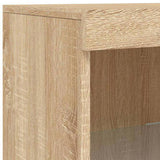 Sideboard with LED Lights Sonoma Oak 41x37x100 cm 836730