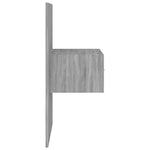 ZNTS Bed Headboard with Cabinets Grey Sonoma Engineered Wood 3115706