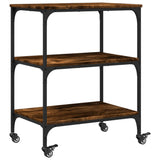 Kitchen Trolley Smoked Oak 60x41x76 cm Engineered Wood 842303