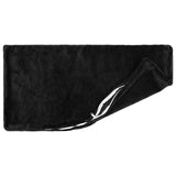 Cushion Cover 12 pcs HEERLEN Black 40 x 80 cm Flannel 910182