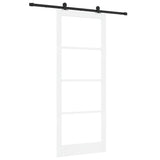 Sliding Door ORKDAL White and Black 93 x 232 cm 3332012