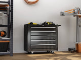 5-Drawer Tool Chest with Wheels, Steel Lockable Tool Storage Cabinet with Handle, 2 Keys for Garage, T3398P341418