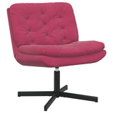 Swivel Relaxing Chair Wine Red 63 x 75 x 76 cm Velvet 42007364
