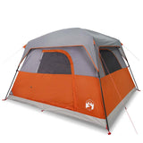 Camping Tent Cabin 4-Person Orange Waterproof 94544