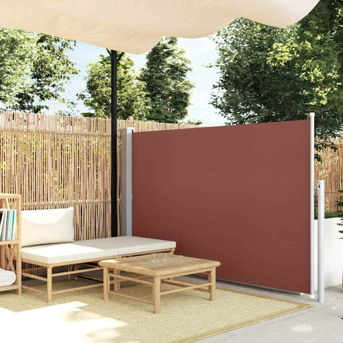 Retractable Side Awning 140 x 300 cm Brown 45358