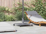 Parasol Base Dark Grey Wood Look 45 x 45 x 31.5 cm 42009948