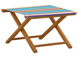 Deck Chair 4 pcs 3 Position Solid Eucalyptus Wood Multicolour 3407799