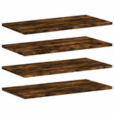 Wall Shelves 4 pcs Smoked Oak 60x30x1,5 cm Engineered Wood 838237