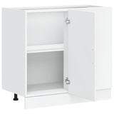 Kitchen Base Cabinet Porto White Engineered Wood 854298