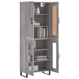 Highboard Grey Sonoma 69.5x34x180 cm Engineered Wood 3199647