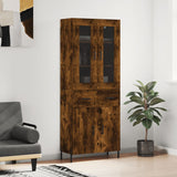 Highboard Smoked Oak 69.5x34x180 cm Engineered Wood 3198542