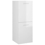 ZNTS Bathroom Furniture Set High Gloss White Engineered Wood 3071186