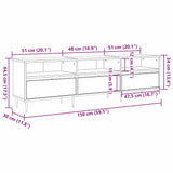 TV Cabinet Artisan Oak 150 x 30 x 45 cm Engineered Wood 869074