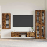 TV Cabinet Set FLORIN 3 pcs Smoked Oak Engineered Wood 3397949