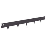 Lawn Edging 30 pcs 100 x 12 cm Steel Black 8008520