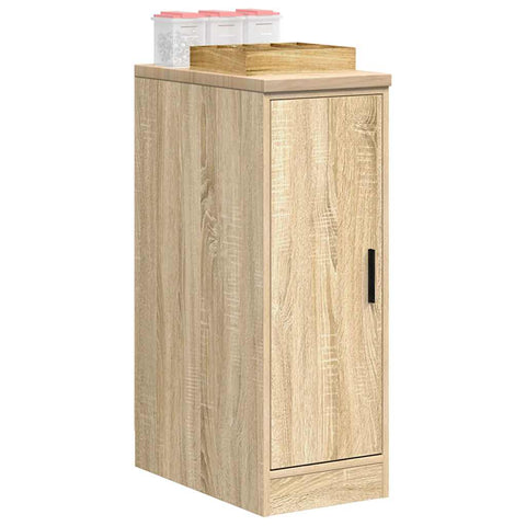 ZNTS Garage Storage Cabinet Sonoma Oak 30x51x85 cm Solid Wood Pine 860555