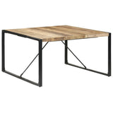 Dining Table 140x140x75 cm Rough Mango Wood 321572
