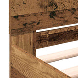 Bed Frame Old Wood 203 x 185 x 70 cm Engineered Wood 3378499