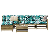 ZNTS 6 Piece Garden Sofa Set Impregnated Wood Pine 3250927