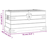 ZNTS Storage Chest Mexican Pine Corona Range 91x49.5x47 cm 243747