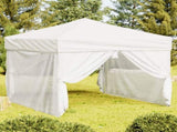 Folding Party Tent with Sidewalls White 3x3 m 93531