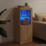 Sideboard with LED Lights Sonoma Oak 41x37x100 cm 836646