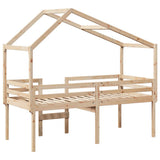 High Sleeper Bed without Mattress 75x190 cm Small Single Solid Wood Pine 3282061