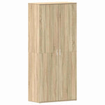 Shoe Cabinet with Door Brown 80 x 39 x 180 cm Engineered wood 3333868