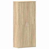 Shoe Cabinet with Door Brown 80 x 39 x 180 cm Engineered wood 3333868