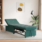 Sofa Bed Dark Green 194 x 67 x 82 cm Velvet 42008596