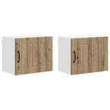 Wall Cabinet LUCCA 2 pcs Artisan Oak Engineered Wood 884913