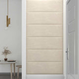 Wall Headboard 12 pcs Cream Velvet 42020548
