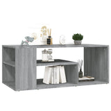Coffee Table Grey Sonoma 100x50x40 cm Engineered Wood 815841