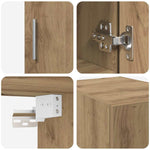 Slim Storage Cabinet Artisan oak 30 x 42.5 x 225 cm 3365628