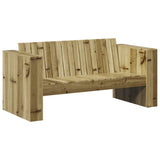 Garden Sofa Green 134 x 60 x 62 cm Solid Pine Wood 873870