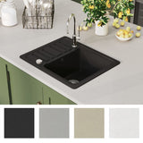 Granite Kitchen Sink Single Basin Black 142952