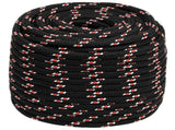 Multipurpose Utility Rope 16 mm 100 m Black and Red PP 3472847