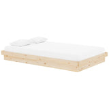 819902 Bed Frame without Mattress Solid Wood 120x200 cm