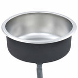 Kitchen Sink with Strainer and Trap Stainless Steel 145070