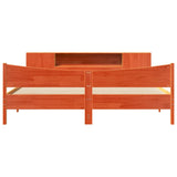 Bed Frame without Mattress Wax Brown 180x200 cm Super King Solid Wood Pine 3323292