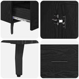 Highboard Black Oak 69.5 x 31 x 115 cm Engineered Wood 882543